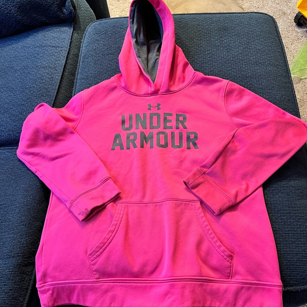 Girls size large under armour sweatshirt